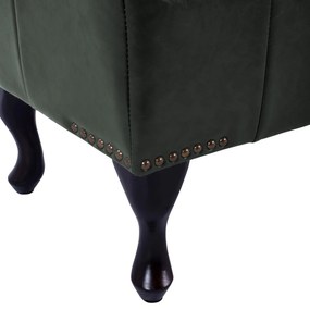 Ταμπουρέ Υποπόδιο ΕΜΜΑ τύπου CHESTERFIELD PU Κυπαρισσί 80x45x39Y εκ. 80x45x39 εκ.