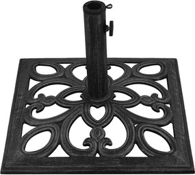 vidaXL Βάση Ομπρέλας Μαύρη 47 x 47 x 33 εκ. από Χυτοσίδηρο