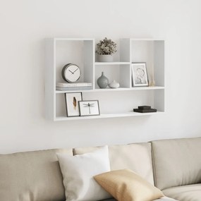 vidaXL Ράφι Τοίχου Λευκό 99 x 15 x 60 εκ. από Τεχνητό Ξύλο