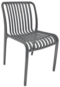 MODA-Ν Καρέκλα Στοιβαζόμενη PP, Απόχρωση Γκρι  51x57x78cm [-Γκρι-] [-PP - PC - ABS-] Ε3801,2Ν