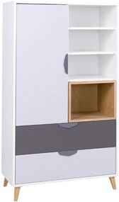 Χαμηλή βιβλιοθήκη Joker 1d2dr - 80.00Χ40.00Χ140.00cm