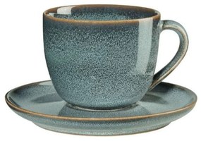 Φλυτζάνι Cappuccino Με Πιατάκι Saisons 27130118 230ml Denim Asa Ceramic
