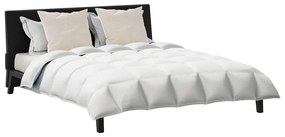 vidaXL Πάπλωμα Άλλο με μαξιλάρι 3 pcs Λευκό 260 x 220 εκ. Πούπουλο