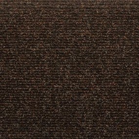 vidaXL Πατάκια Σκαλιών Αυτοκόλλητα 15 τεμ. Καφέ Ημίστρογγυλά Μεγάλα 65x21x4 εκ.