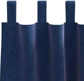 vidaXL Κουρτίνες 2 τμχ. Σκούρο Μπλε 140 x 175 cm Βελούδο