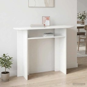 vidaXL Τραπέζι κονσόλας Λευκό 100 x 39,5 x 75 εκ Επεξεργασμένο Ξύλο