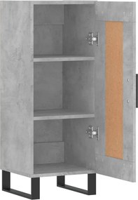 vidaXL Ντουλάπι Γκρι Σκυροδέματος 34,5x34x90 εκ. Επεξεργασμένο Ξύλο