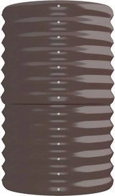 vidaXL Ζαρντινιέρα Καφέ 224x40x68 εκ. Γαλβανισμένος χάλυβας
