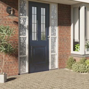 Μεμβράνες Παραθύρου 2 Τεμ. Αμμοβολή Σχέδιο Λουλούδι από PVC