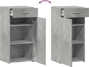 vidaXL Ντουλάπι Γκρι Σκυροδέματος 45x42,5x93 εκ. Επεξεργασμένο Ξύλο