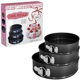 Φόρμα Ζαχαροπλαστικής Σετ 3τμχ Έλασμα
