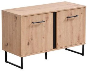 Έπιπλο Χολ Sardinia KOM Artisan Oak - Μαύρο 84,5x35x54,5 εκ. 84.5x35x54.5 εκ.