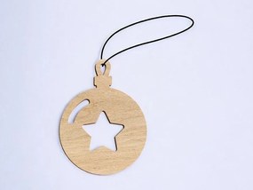 Intra απο ξύλο plywood 3mm-4mm πάχος – Star Bauble 10x10 cm INTRAVECTRY-MY546730