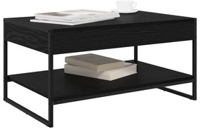 vidaXL Τραπεζάκι σαλονιού Μαύρη Οξυά 80 x 50 x 40 cm