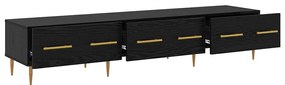 vidaXL Ντουλάπι TV Μαύρη Οξυά 150 x 36 x 30 εκ Επεξεργασμένο ξύλο