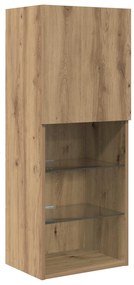 Μονάδες Τοίχου ΤV με LED 5 pcs Artisan Oak 40,5 x 30 x 102 εκ.