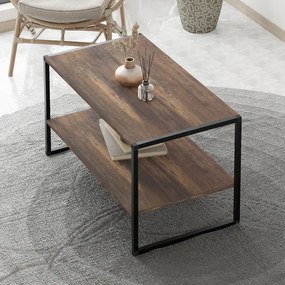 Τραπεζάκι σαλονιού Giza Megapap χρώμα rustic καρυδί 90,2x50,3x50,4εκ. - GP041-0123,1