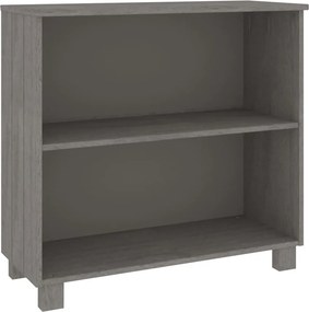 vidaXL Ντουλάπι HAMAR Αν. Γκρι 85 x 35 x 80 εκ. από Μασίφ Ξύλο Πεύκου