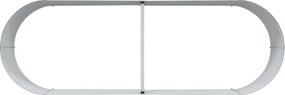 vidaXL Ανεβασμένο Κρεβάτι Καφέ 240 x 80 x 44 cm Ατσάλι