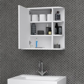 Καθρέπτης μπάνιου Diro Μegapap χρώμα λευκό 65x17,5x60εκ.