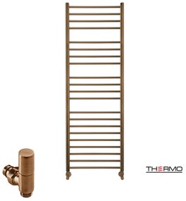 Thermo BELLAVIA Θερμαινόμενη πετσετοκρεμάστρα από ανοξείδωτο χάλυβα με υδραυλική λειτουργία, 150x50cm Antique Brass