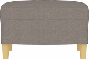 vidaXL Υποπόδιο Taupe 60x50x41 εκ. Υφασμάτινο