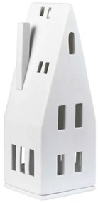 Κηροπήγιο Για Ρεσώ Pitched Roof RD0010847 7,5x7,5x20cm White Raeder Πορσελάνη