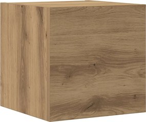 vidaXL 8 τεμαχίων σετ επίτοιχου ντουλαπιού τηλεόρασης Artisan Oak