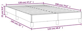 Πλαίσιο Κρεβατιού Ροζ 120x190 εκ. Βελούδινο - Ροζ