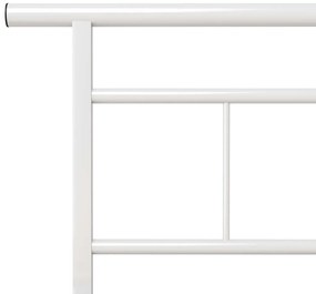 Πλαίσιο Κρεβατιού Λευκό 100 x 200 εκ. Μεταλλικό - Λευκό