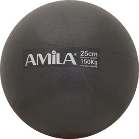 Amila Μπάλα Pilates 25cm Μαύρη,bulk (95819)