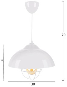 ΦΩΤΙΣΤΙΚΟ ΟΡΟΦΗΣ ΛΕΥΚΟ HM7621.02