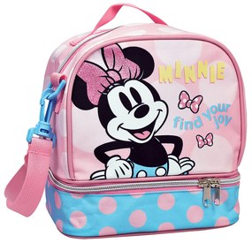 Ισοθερμική Τσάντα Φαγητού (20x15x21) Gim Minnie Polka Dot Powder