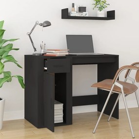vidaXL Γραφείο Μαύρο 100x49x75 εκ. από Επεξεργασμένο Ξύλο