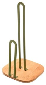 ESTIA ΒΑΣΗ ΓΙΑ ΡΟΛΟ ΚΟΥΖΙΝΑΣ BAMBOO ESSENTIALS ΜΕΤΑΛΛΙΚΗ 16x16x31.3cm ΛΑΔΙ