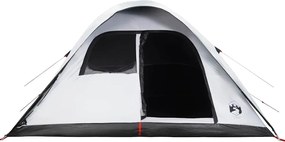 vidaXL Σκηνή Οικογενειακή 6 Ατόμων Αδιάβροχη Λευκή Ύφασμα Συσκότισης