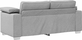 vidaXL Διθέσιος καναπές Σκίουρος Γκρί 180 cm ύφασμα