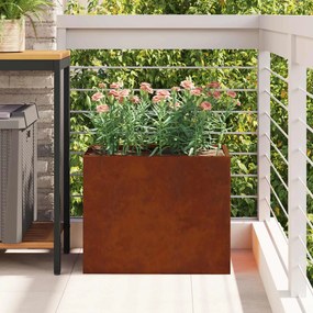 vidaXL Γλάστρα Κήπου Σκ rusty 50 x 32 x 40 εκ.