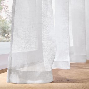 Λινή κουρτίνα μεγάλης διάστασης με κρίκους, ONEGA