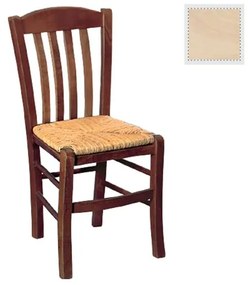 Ρ966,0 CASA Καρέκλα Οξιά Άβαφη με Ψάθα Αβίδωτη  42x45x88cm Άβαφο,  Ξύλο/Ψάθα, , 1 Τεμάχιο