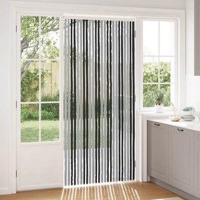 VidaXL Κουρτίνα εντόμων Chenille Γκρι και Μαύρο 100 x 220 cm 100% PP