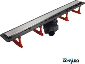Karag Confluo Frameless Line Inox - Γραμμικό Σιφώνι Δαπέδου - 55 εκ.
