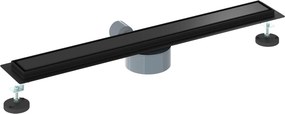 vidaXL Σιφόνι ντους 2-σε-1 με 360° σιφόνι Μαύρο 70 cm