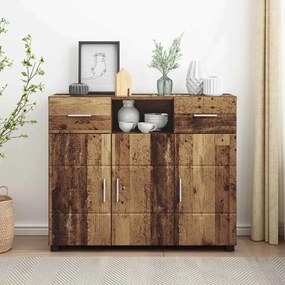 vidaXL Πλαϊνό γραφείο με συρτάρι Παλαιό ξύλο 88.5 x 30.5 x 73 εκ