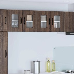 vidaXL Πάνελ πλυντηρίου πιάτων Kalmar 2 pcs Καφέ δρυς