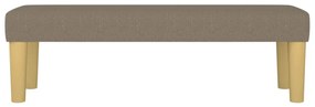 Πάγκος Taupe 100x30x30 εκ. Υφασμάτινος - Μπεζ-Γκρι