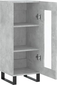 vidaXL Ντουλάπι Γκρι Σκυροδέματος 34,5x34x90 εκ. Επεξεργασμένο Ξύλο