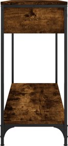 vidaXL Τραπέζι Κονσόλα Καπνιστή Δρυς 100x34,5x75 εκ. Επεξεργ. Ξύλο