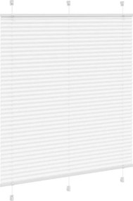vidaXL Πλισέ περσίδα Λευκό 115x150 cm Πλάτος υφάσματος 114,4 cm
