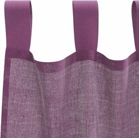 vidaXL Κουρτίνες Voile με βρόχους 2 τεμάχια Μοβ 140x245 εκ.